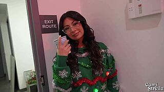 hey, my big titty latina coworker banged me at christmas party