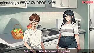 My first bath with stepsister