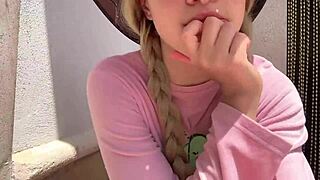 my neighbor caught me squirting hard in the garden while watching. it got me even hornier!