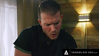 Modern-day sins - horny lesbian hime marie almost caught having sneaky sex with masseurs