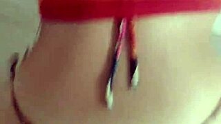 Young athletic redhead screams during first public outdoor fuck with big ass