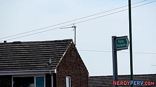 Busty British amateur meets someone for the first time