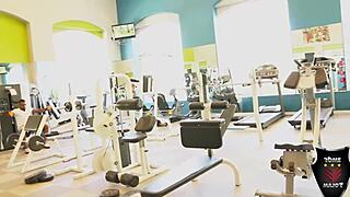 Big booty babe Sofia Rose enjoys Rome Major's special protein shake.