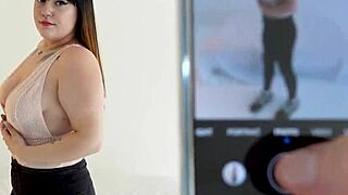 Busty British amateur meets someone for the first time