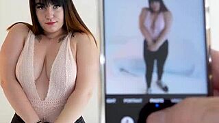 Busty British amateur meets someone for the first time