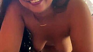 Beautiful Neighbor Flashes Big Tits in Panties, Offering Exotic Fun for Payment.