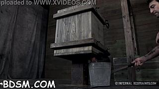 Rough spanking and hardcore fucking with oral seduction in sadomasochism couple scene