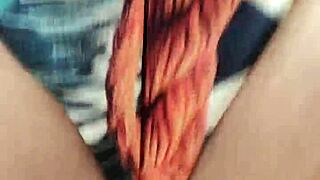 Young athletic redhead screams during first public outdoor fuck with big ass