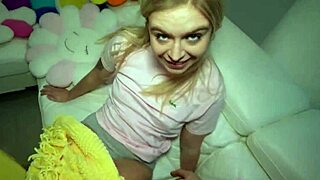 Hey, wanna see me bang this petite 18+ blonde Krissy Night in POV action tonight with Johnny Loves?