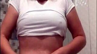 Beautiful Mature Wife Fingers Her Shaved Juicy Pussy To Hidden Orgasm