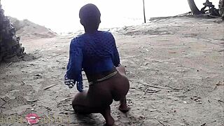 Found That Horny African Whore In The Wild And Fuck - Part 1