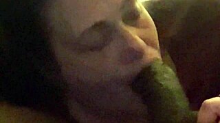 Wow, momma's mouth feels so good on that huge black cock, can't get enough of her deepthroat skills! Just unreal!