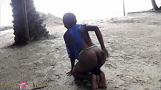 Found That Horny African Whore In The Wild And Fuck - Part 1