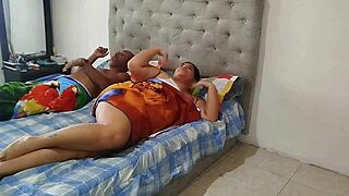 Sharing Bed With Stepfather's Old Man For Good Sex