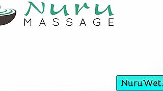 Slick Brunette Masseuse Gets Naked For Wet Slippery Massage - Robby Apples Avery Black