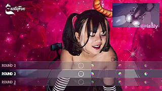 Exotiqfox bounces her ass in solo gooner girl fun