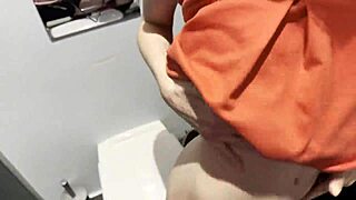 random girl gets rough in public toilet deal