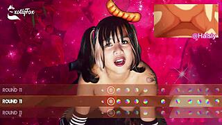 Exotiqfox bounces her ass in solo gooner girl fun