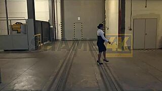 hey dude, check out czech boss christina santes banging a stranger at work, wild stuff