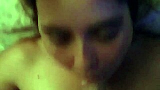 Sucking Hubby Deep with Brunette Milf's Skilled Mouth