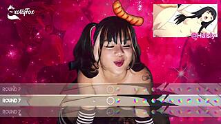 Exotiqfox bounces her ass in solo gooner girl fun