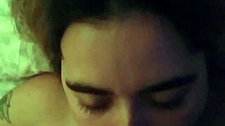 Sucking Hubby Deep with Brunette Milf's Skilled Mouth