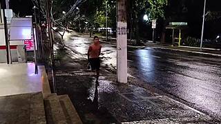 Stepmom Talks To Stepson On The Street