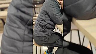 I met Estefani at the mall and licked her big ass until cum in mouth