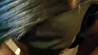 Lalola Klitz expertly deep throats black cock, wet milf blowjob!