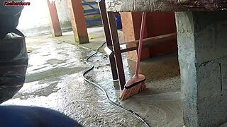 Latina Maid Sneaks a Quick Ride on My Hard Shaft