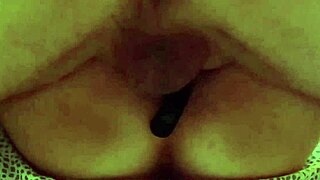 watch her squirt with that anal dildo next door