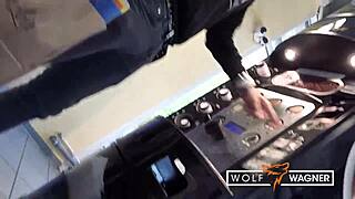 Blonde amateur Kitty Blair in webcam casting getting fucked hard