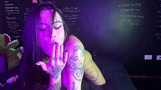 Check me out showing off with my pierced tits and vibrator!