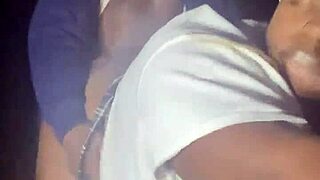 Sexy BBW sucks dick intensely in creepy dark forest fuck.