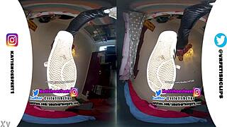 Giantess girl shows stinky socks and sweaty shoes 😍