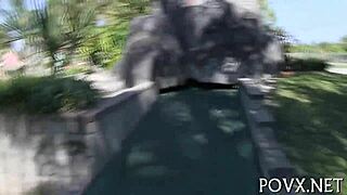 lovely nikki lavay gets hardcore fucking and sucking in pov with her teen couple