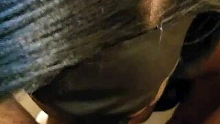 Lalola Klitz expertly deep throats black cock, wet milf blowjob!
