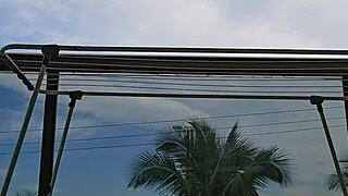 Empregadinha Safada Rebelando Na Sacada