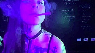 Check me out showing off with my pierced tits and vibrator!