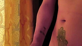 Sensual masturbation with monster cock