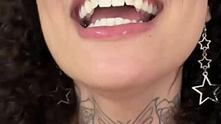 watch me unleash latina heat in sloppy deepthroat and cum on tits