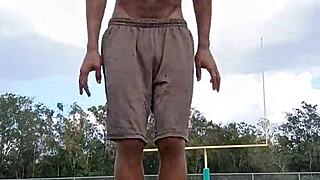 it's good to watch cute brunette workout