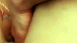 Wife Takes Double Penetration from Husband's Friends, Cum Dripping from Shaved Pussy