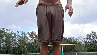 it's good to watch cute brunette workout