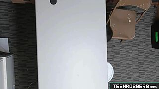 Hot Shoplifter Fucked Hard By Guard.