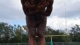 it's good to watch cute brunette workout