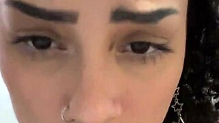 watch me unleash latina heat in sloppy deepthroat and cum on tits