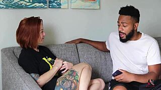 She finds his monster cock and rides it in homemade episode