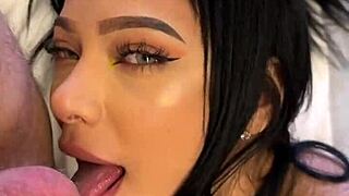 backstage sex with hot busty latina lingerie model - vertical pov fuck!