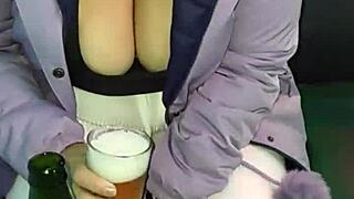 Street slut picked up and slammed hard outdoors! 😈